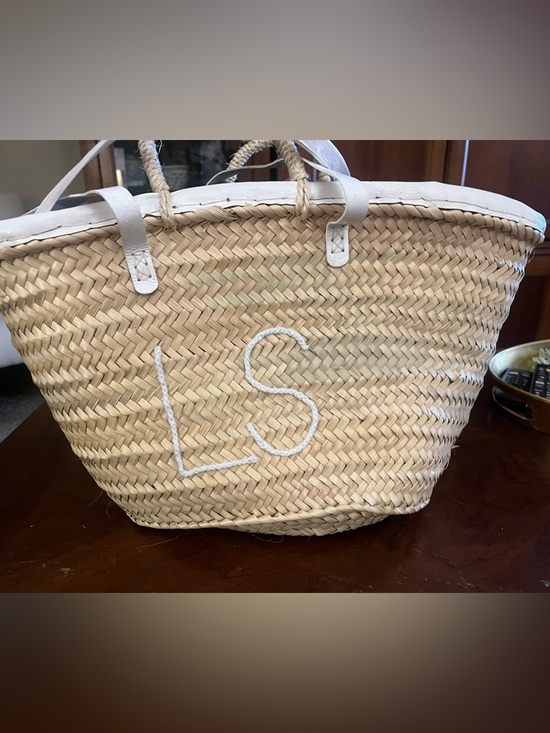 Paris London Dubai New York Straw Tote-Colores Collective Market Bskt - Picture 3 of 7